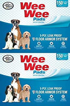 Four Paws Wee-Wee Pads - 2x150 Ct