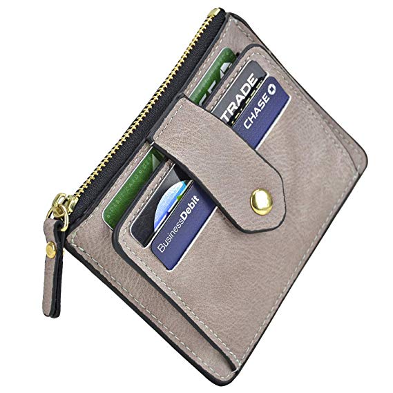 Minimalist Slim Magnetic Front Back Pocket Money Wallet Small Credit Card Holder RFID Blocking