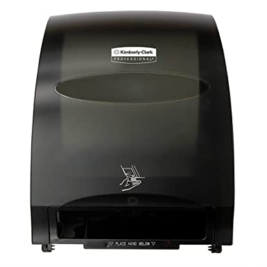 Kimberly-Clark Professional Kimberly Clark Professional Automatic High Capacity Paper Towel Dispenser (48857), Touchless, Battery Powered, Smoke (Black)