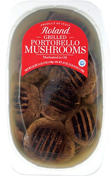 Roland Foods Portobello Mushrooms, Grilled, 67 Ounce