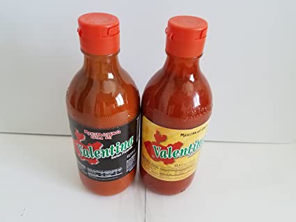 Valentina hot & extra hot sauce , black & yellow label 12,5 oz (pack of 2)