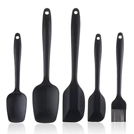 Spatula,Xpener Heat Resistant Silicone Kitchen Utensils Set for Baking, Cooking & More (Pack of 5)