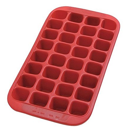 Lekue Gourmet Industrial Ice Cube Tray, Red