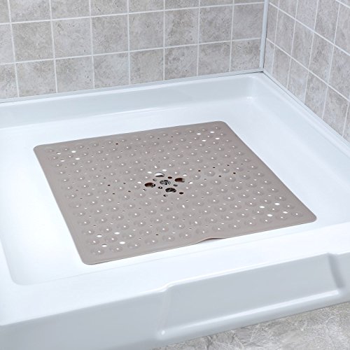 Deluxe Square Shower Mat - Tan