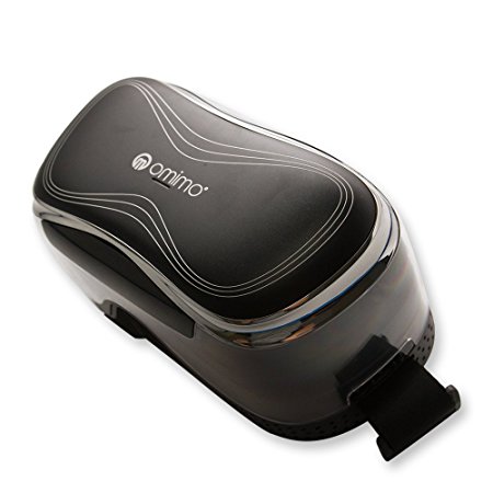 Omimo Virtual Reality 3D Headset with Headphone and HDMI Micro USB Port TF Card Slot - Black