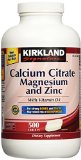 Kirkland Signature Calcium Citrate 500mg 500 Tablets