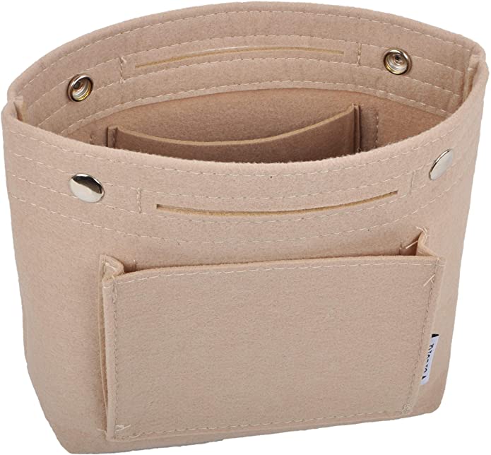 Vercord Felt Tote Handbag Purse Pocketbook Organizer Insert Divider Shaper Bag in Bag