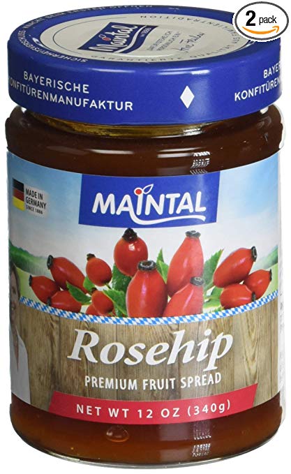 Maintal Rosehip Premium Fruit Spread, 12 Oz Jars (Pack of 2)