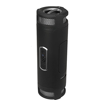 SCOSCHE boomBOTTLE  Rugged Waterproof Wireless Bluetooth Speaker (Black/Space Gray)