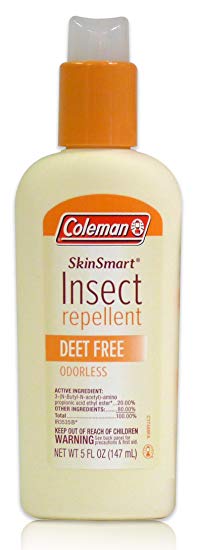 Coleman SkinSmart DEET Free Pump Spray Insect Repellent, 5 Fluid-Ounce