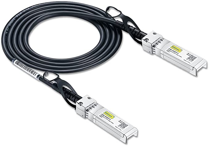 10Gtek for Ubiquiti SFP  Direct Attach Copper Cable,10G SFP DAC Twinax Cable, Passive, 1-Meter