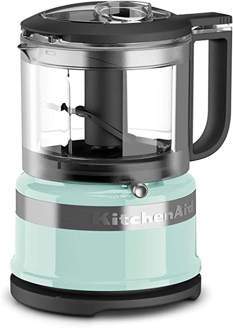 KitchenAid KFC3516AQ 3.5 Cup Mini Food Processor, Aqua Sky Blue