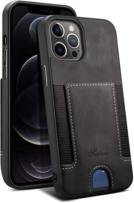 SINIANL Compatible with iPhone 12 Pro Max Wallet Case with Card Holder, Designed for iPhone 12 Pro Max Leather Card Case Money Pocket Back Cover Purse Case for iPhone 12 Pro Max 6.7 inch 2020 Black