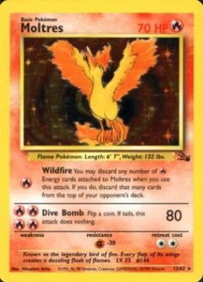 Moltres Holofoil - Fossil - 12 [Toy]
