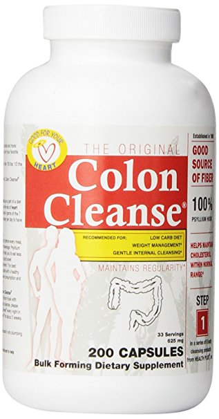 Health Plus Colon Cleanse 625 Mg, Regular Capsules, 200 Count