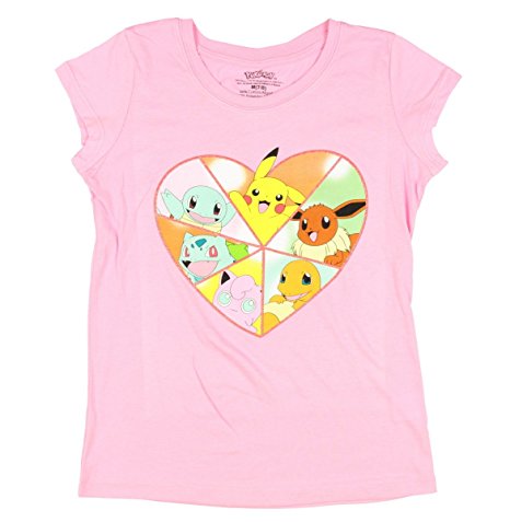 Pokemon Heart Girls' Shirt - 4-16 Years