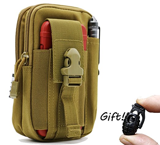 LefRight Military Mud Color 1000D Nylon Tough Outdoor Gear Holster Utility Pouch for iPhone 6 iPhone 6 Plus