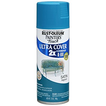 Rust-Oleum 257461 Painters Touch 2X Spray, 12-Ounce, Satin Lagoon