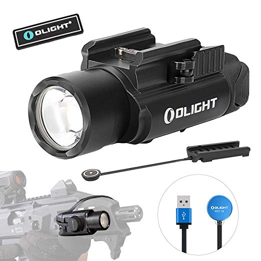 OLIGHT PL-Pro Valkyrie 1500 Lumens Cree XHP 35 HI NW Rechargeable Weaponlight Rail Mount Tactical Flashlight with Magnetic Remote Pressure Switch