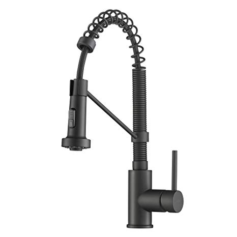 Kraus KPF-1610MB Bolden Single Handle 18" Commercial Kitchen Faucet, Matte Black