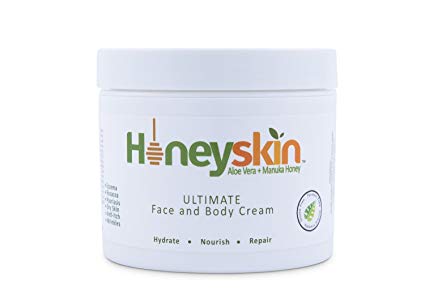 Ultimate Face & Body Cream - with Manuka Honey & Aloe Vera - Eczema & Psoriasis Treatment (4oz)