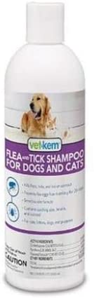 Vet-Kem Flea Tick Shampoo Dogs Cats 12oz