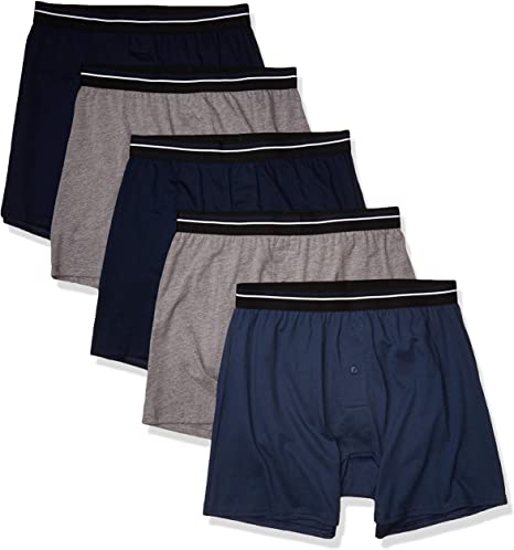 Amazon Essentials Men's 5-Pack Knit Boxer Short