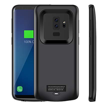 Galaxy S9 Plus Battery Case, Modernway 5200mAh Slim Portable Extend Battery Pack Charger Case, Rechargeable Charging Case for Samsung Galaxy S9 Plus(Black)