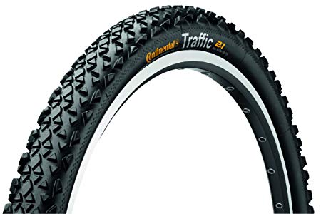 Continental Traffic Bike Tire, Black, 26-Inch x 1.9