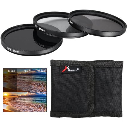 58mm ND2 ND4 ND8 Neutral Density Filters For Canon 500D 550D 600D 1100D kit LF62