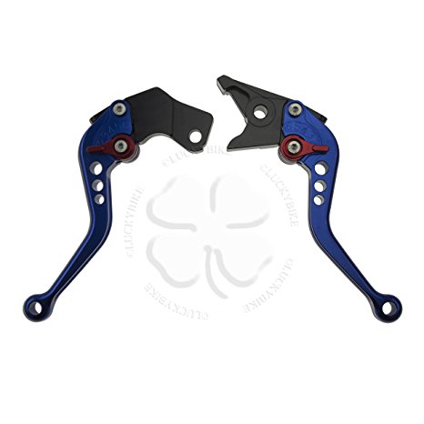 Shorty Hand Levers- Shorty Levers- - CNC- Suzuki - Brake & Clutch Set - 92-93 GSXR 600, 89-95 GSXR 750, 99-12 SV650/S, 89-06 Katana 600 / 750 - Blue