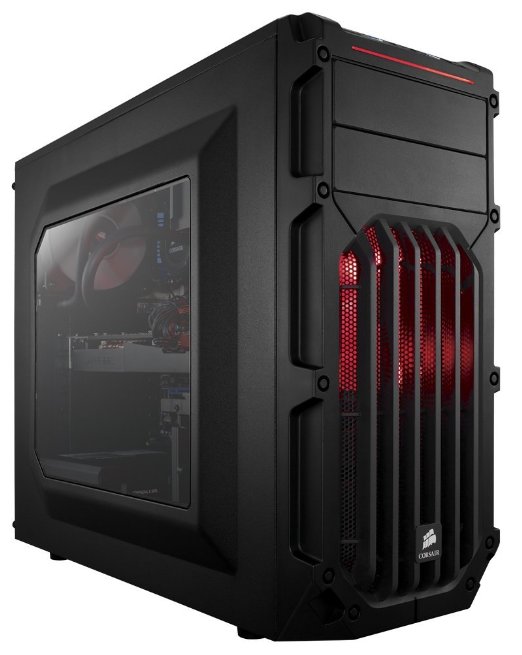 Corsair Carbide Series SPEC-03 Red Steel / Plastic ATX Mid Tower Gaming Case Model CC-9011052-WW