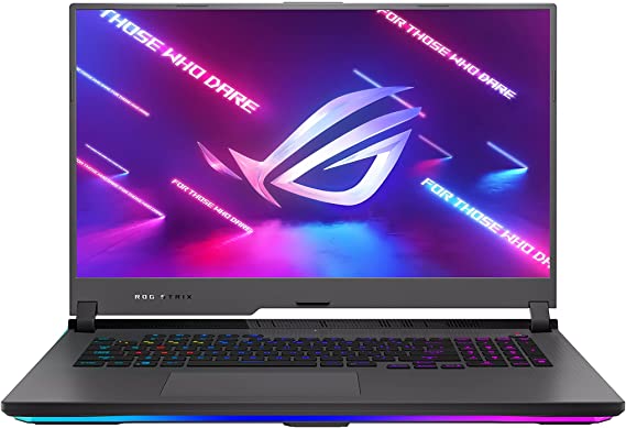 ASUS ROG Strix G17 (2021) Gaming Laptop, 17.3” 165Hz IPS Type WQHD, NVIDIA GeForce RTX 3070, AMD Ryzen 9 5900HX, 32GB DDR4, 1TB PCIe NVMe SSD, RGB Keyboard, Windows 10, G713QR-ES98Q