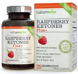NatureWise Raspberry Ketones Plus Advanced Antioxidant Blend with Green Tea for Weight Loss 120 count