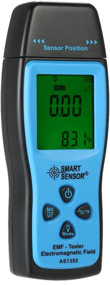 Honeytecs Handheld Mini Digital LCD EMF Tester Electromagnetic Field Radiation Detector Meter Dosimeter Tester Counter