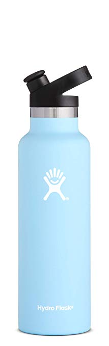 Hydro Flask 21 oz Double Wall Vacuum Insulated Stainless Steel Sports Water Bottle, Standard Mouth with BPA Free Sport Cap