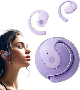 Hy-Undai Hy-T26 X15 Pro Wireless Earbuds Bluetooth Sport 2024 Headphones Stereo over Ear Buds,Hy-T26 Headphones,Bluetooth Headphones Noise Cancellatio Waterproof for Workout/Running(Purple)