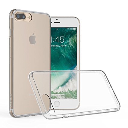 iPhone 7 Plus Case, Daswise Hard Poly-carbonate   Reinforced TPU Bumper, Scratch-Resistant Clear Back Cover [Shock Absorbent] for Apple iPhone 7 Plus (5.5 Inch) (Crystal Clear)