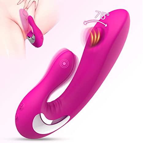 Pecking G spot Vibrator,CHEVEN Clitoral Rabbit Vibrator with Stimulating Knob Vibrating Dildo Vibrator with 10 Vibration & 10 Hitting Modes,Waterproof Silicone Adult Sex Toys for Women Couples