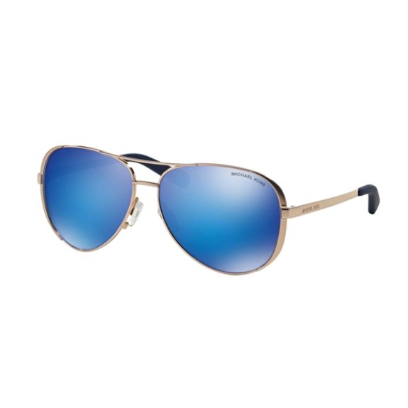 Michael Kors Women's Chelsea Polarized Sunglasses, Rose Gold/Blue, One Size