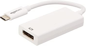 AmazonBasics USB 3.1 Type-C to DisplayPort Display Adapter - White