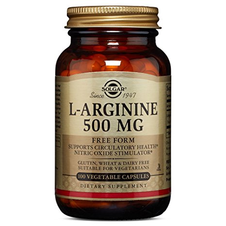 Solgar – L-Arginine 500 mg, 100 Vegetable Capsules