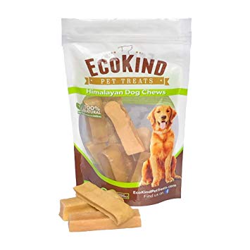 EcoKind Pet Treats Himalayan Gold Yak Dog Chews | Grade A Quality, 100% Natural, Healthy & Safe for Dogs, Odorless, Treat for Dogs, Keeps Dogs Busy & Enjoying, Indoors & Outdoor Use