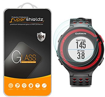 [2-Pack] Supershieldz For Garmin Forerunner 220 / 225 / 230 / 235 / 620 / 630 Tempered Glass Screen Protector, Anti-Scratch, Anti-Fingerprint, Bubble Free, Lifetime Replacement Warranty