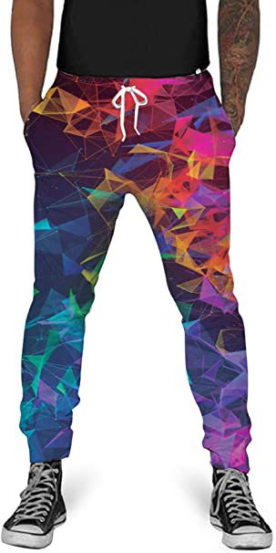 UNIFACO Unisex 3D Digital Print Sports Jogger Pants Casual Graphic Trousers Sweatpants with Drawstring
