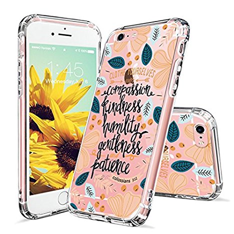 iPhone 6s Case, iPhone 6 Case Slim, MOSNOVO Floral with Flower Quote Clear Design Transparent Plastic Back Case and Soft TPU Bumper Protective Cover for Apple iPhone 6/6s (4.7 Inch) - Cloth Yourselves