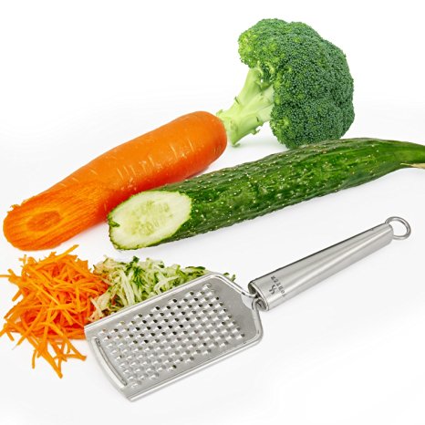 Yoheer(TM) Micro Blade Cheese Grater, Ginger Grater & Lemon Zester, Full Stainless Steel handle, Suitable for Carrot，Hard Cheese and Orther Vegetables & Fruits.