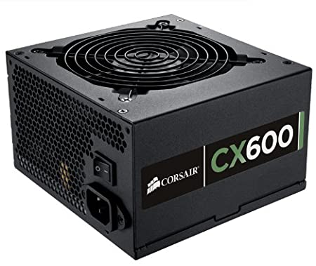 CORSAIR CX Series, CX600, 600 Watt, 80  Bronze Certified, Non-Modular Power Supply