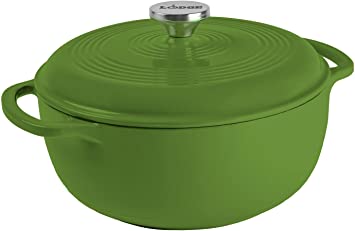 Lodge Enameled Cast Iron Dutch Oven, 6 Qt, Avocado