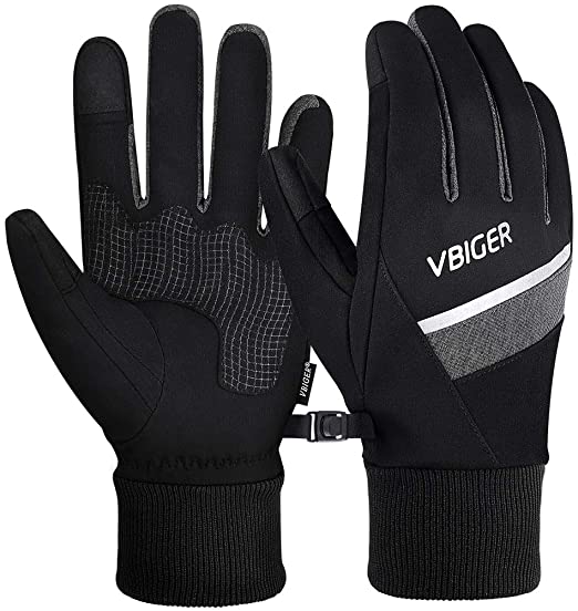 3M Winter Gloves Touch Screen Gloves Cycling Sports Gloves with Reflective Strips Anti-slip Silicon for Outdoor Activities